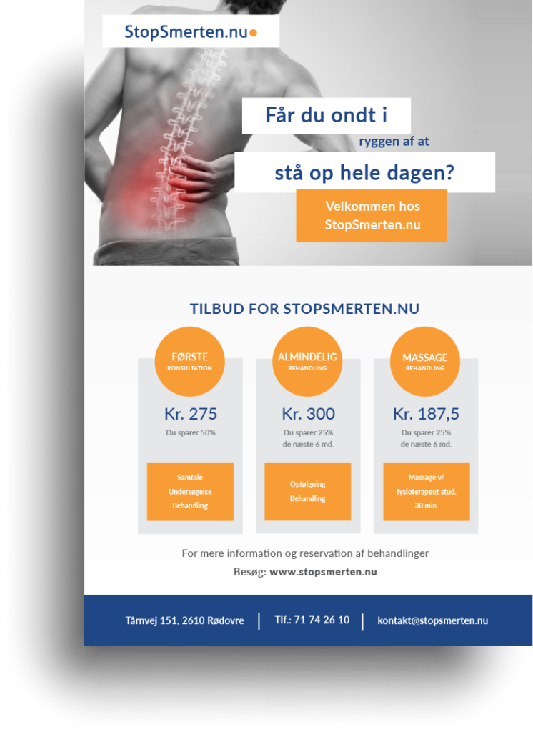 Grafisk design for StopSmerten.nu